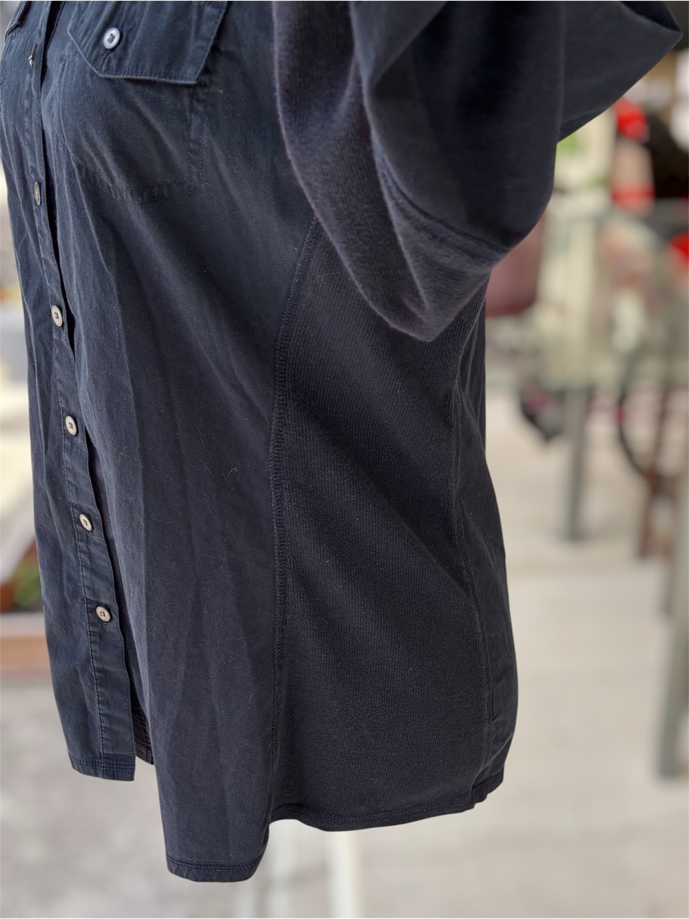 Converse Navy Utility Long Sleeve Button-down Shirt L EUC Vintage 2000s - Picture 6 of 9